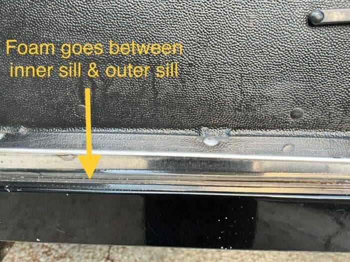 Foam Seal, Inner Sill to Ali Outer Sill - LR Defender & LR Series 2/2A/3 - Image 3