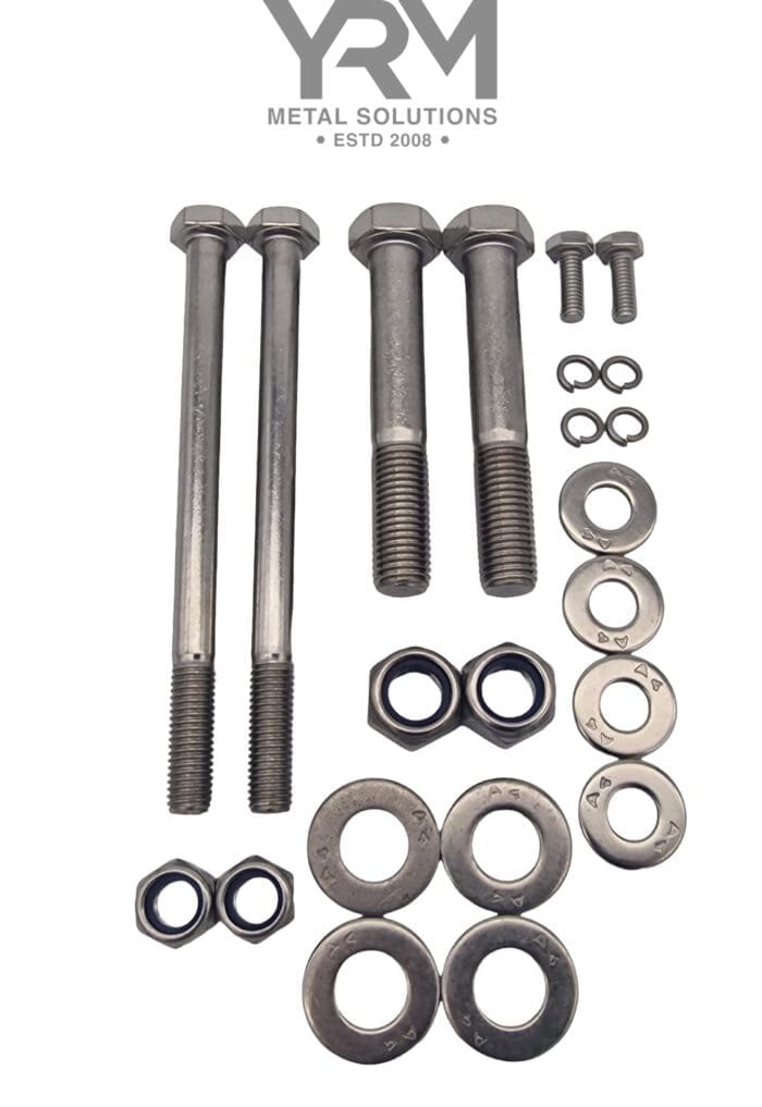 S/S A4-80 A Frame to Axle & Chassis Fixing Kit (M16) - LR Defender (09-16)
