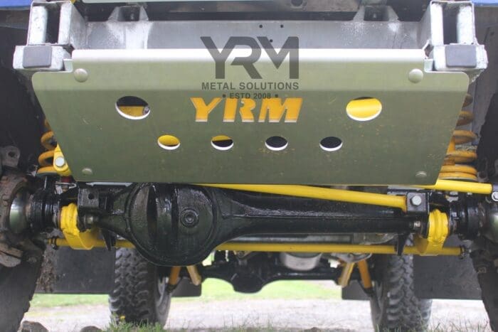 YRM 6mm Aluminum Steering/Sump Guard, 5mm HDG Brackets - LR Defender - Image 2