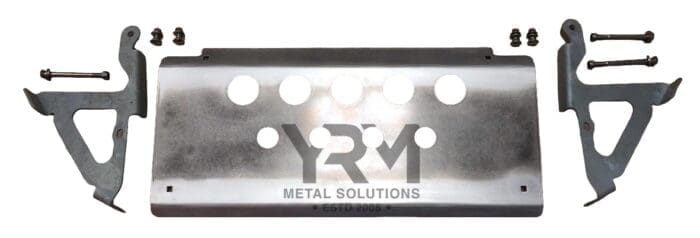 6mm Aluminum Steering/Sump Guard, 5mm HDG Brackets - LR Defender