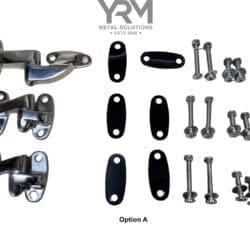 S/S Rear Safari Door Hinge inc Fixings - LR Defender & LR Series 2/3