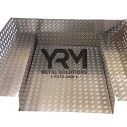 Chequer Plate Rear Tub Liner Kit - Series 2/3 88"