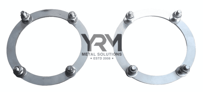 PAIR S/S Front Shock Absorber Turret Rings, inc S/S Fixings - LR Defender/D1/RRC