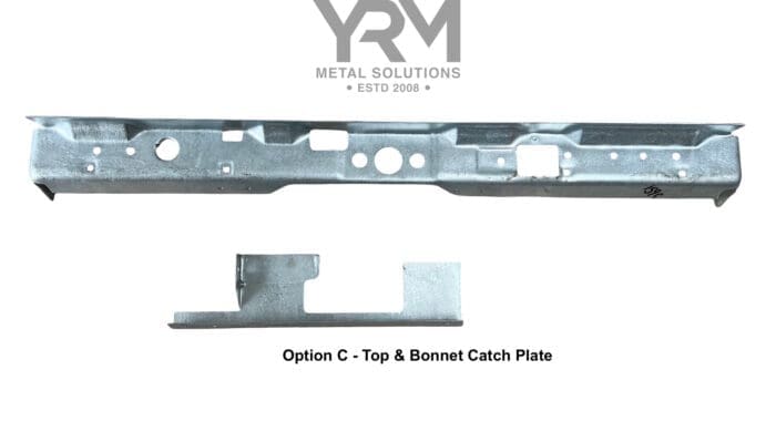 HDG Slam Panel Top & Bonnet Catch Plate (for Air Con model) - LR Defender 200tdi onwards