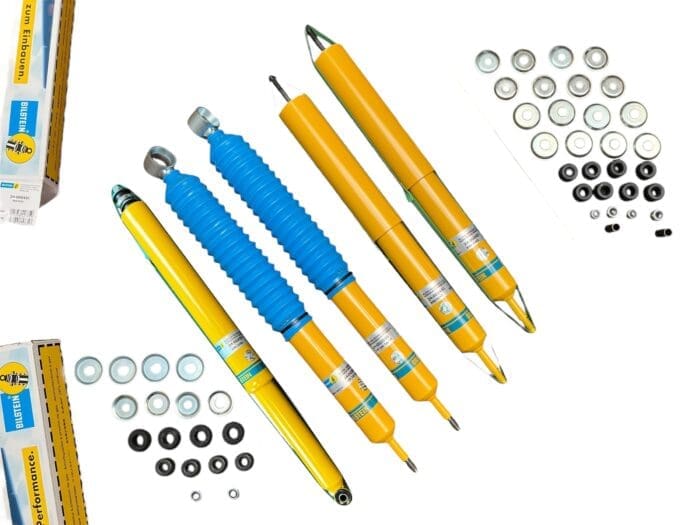 Set of 5 Bilstein B6 Front & Rear Shock Assembly with Steering Damper - LR Discovery 1 & RRC